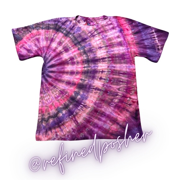 Free People Beach Essential Extreme Tee Mini size XS NEW Rosewood Tie Dye - Picture 3 of 7